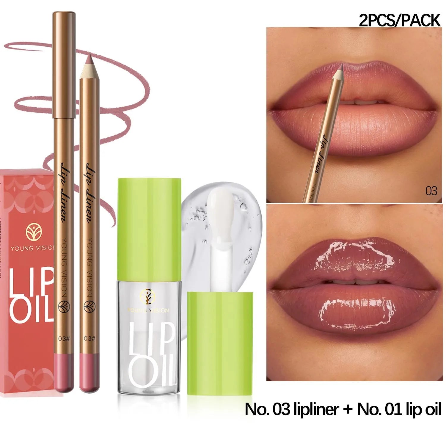 12 Color Lip Liner + LIPSTICK Set Easy Coloring Matte Lipstick Long Lasting Nude Red Lipstick