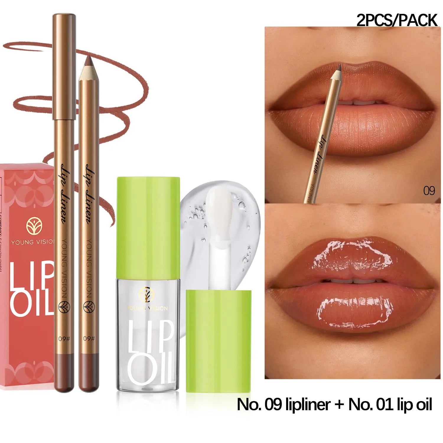 12 Color Lip Liner + LIPSTICK Set Easy Coloring Matte Lipstick Long Lasting Nude Red Lipstick