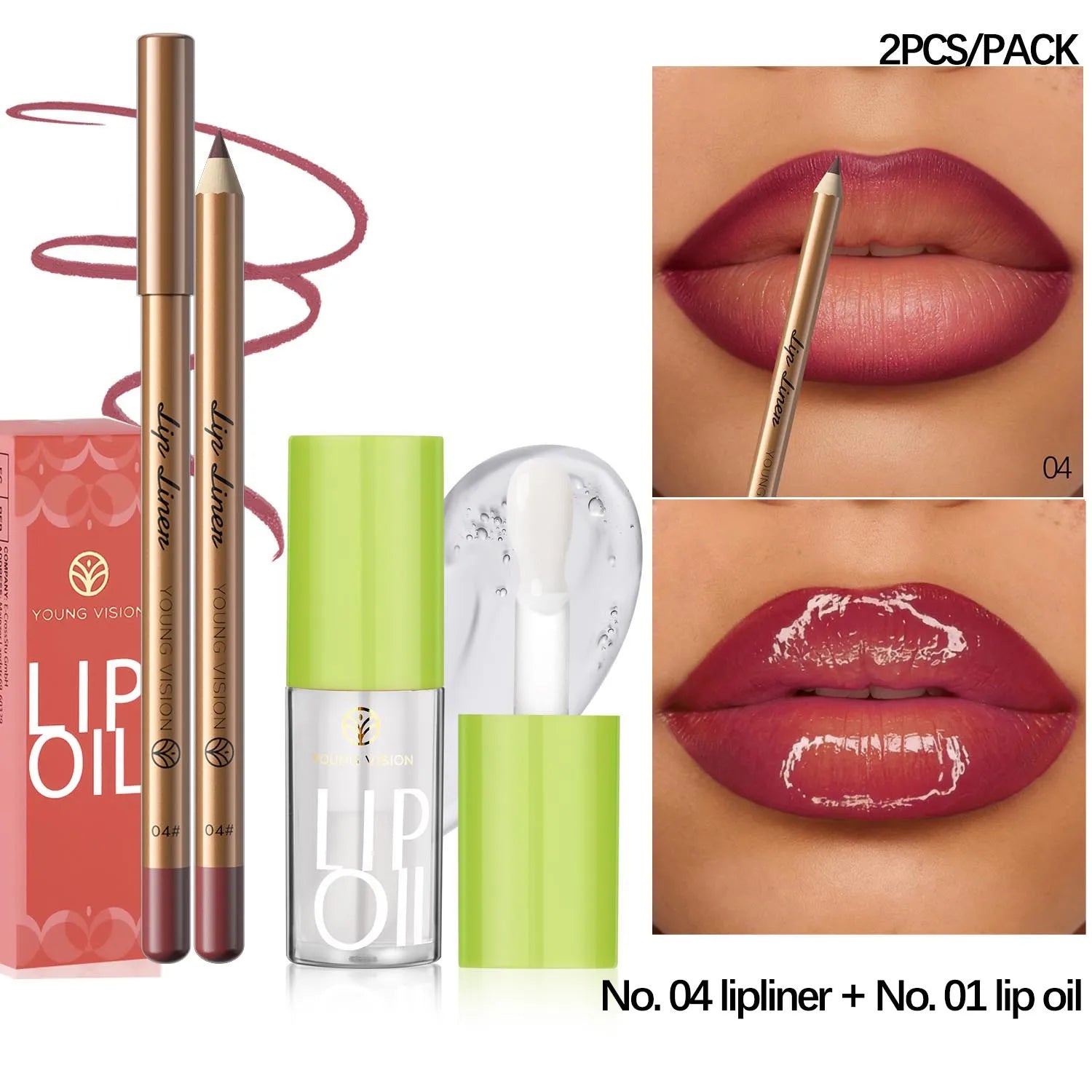 12 Color Lip Liner + LIPSTICK Set Easy Coloring Matte Lipstick Long Lasting Nude Red Lipstick