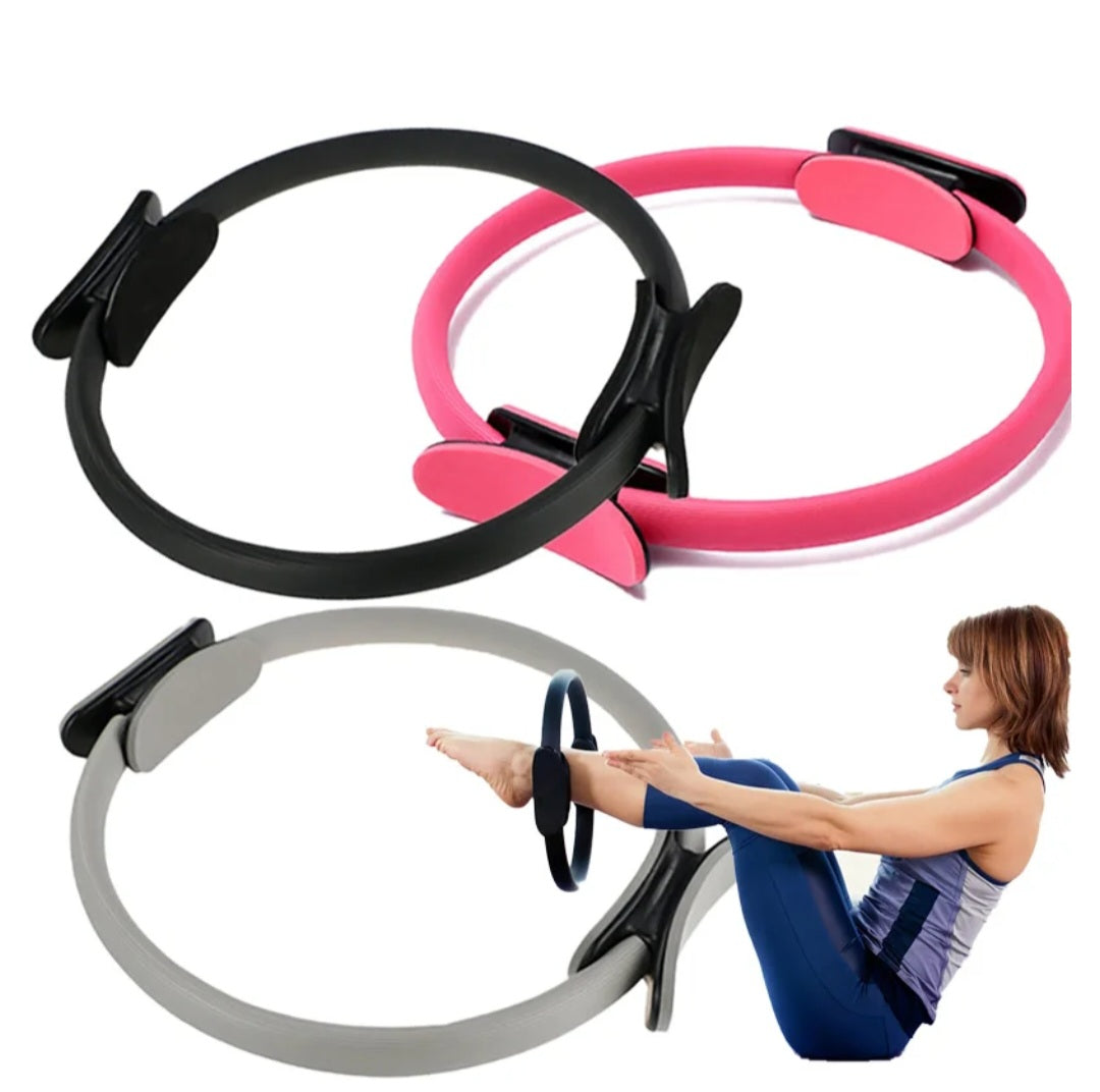 Aro de Pilates para Tonificación de Piernas, Glúteos y Abdomen